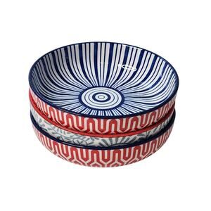 Selamica 5.5 Inch Ceramic Fruit Dessert Bowls Set Of 3